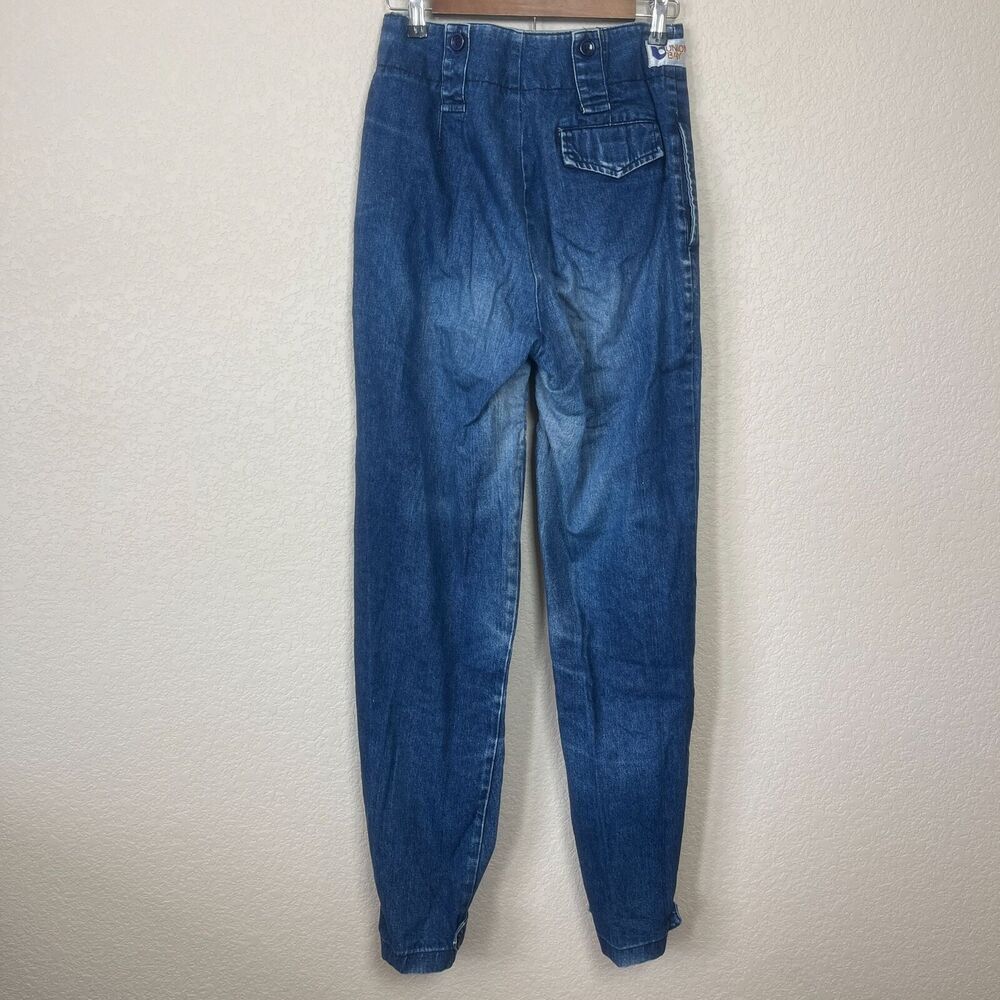 Vintage Y2K Union Bay Juniors Sz 9 100% Cotton Jeans Tapered High Waist - Picture 5 of 5